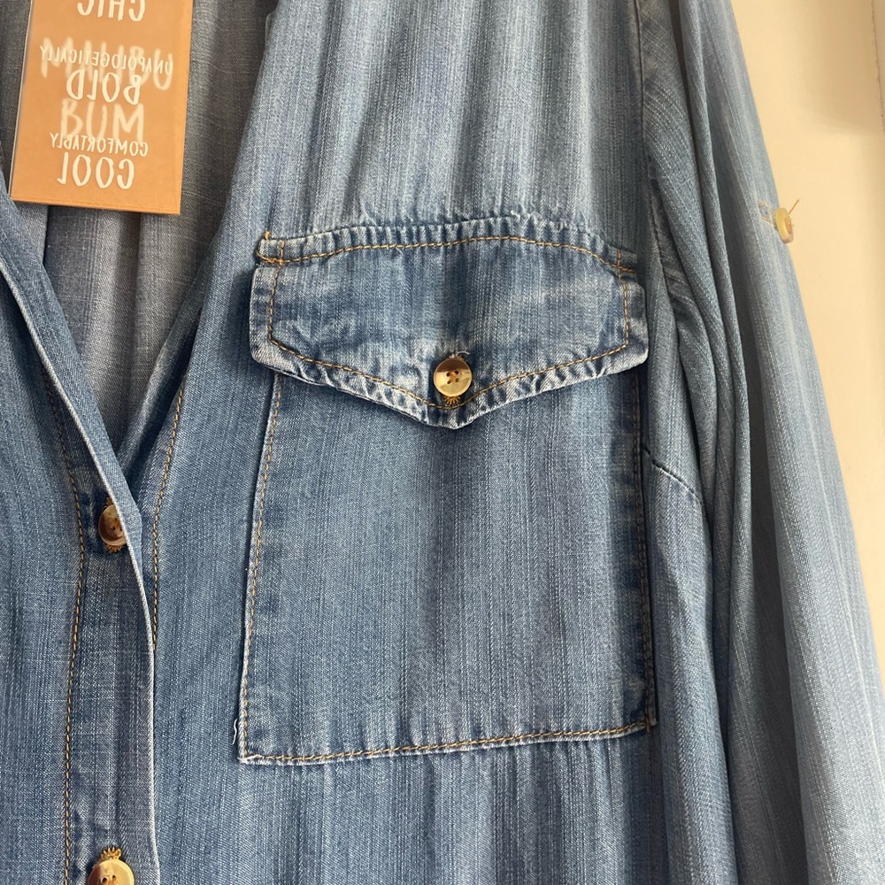 Blue Denim Dress - Picture 3 of 8